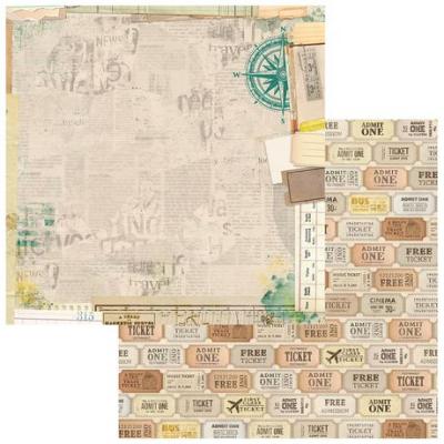 49 and Market Travel Diaries Designpapier - Travel Notes